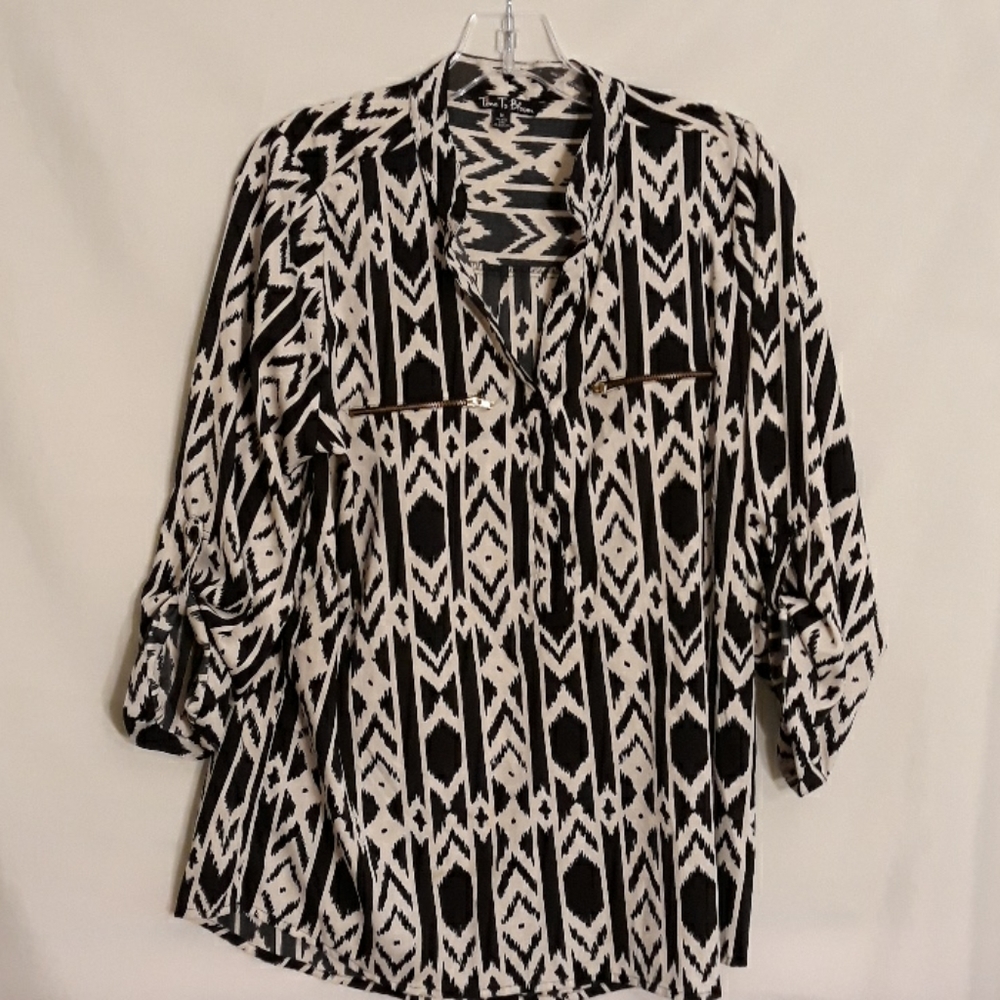 Time To Bloom button down blouse